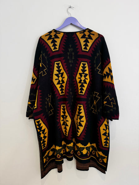 Black long cardi - Size Medium