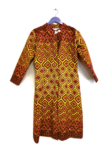 Yellow African overcoat - Size 32