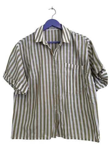 Beige stripy shirt - Size 44