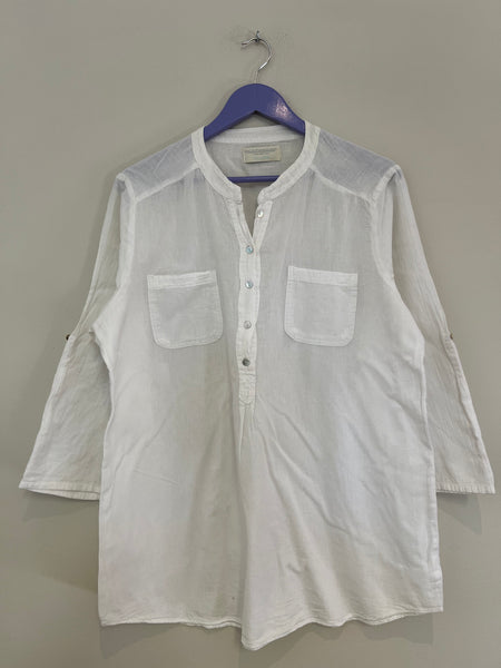 White cotton shirt - Size