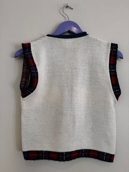 Heart zip sweater vest - Size Medium