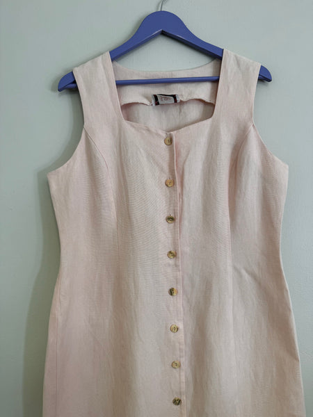 Rosy peach button dress - Size 40