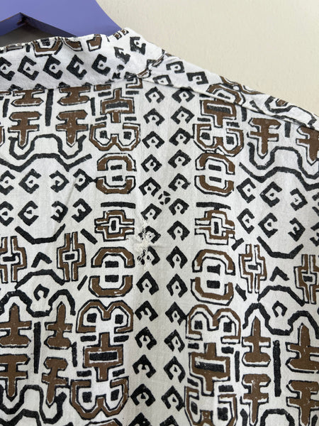 White Aztec top/dress - Size XL