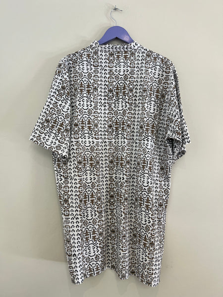 White Aztec top/dress - Size XL