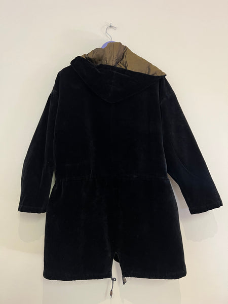 Pitch black velvet jacket - Size 2XL/3XL