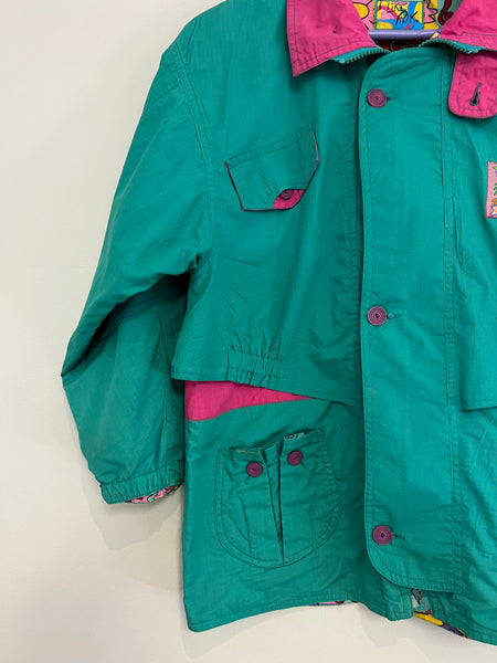 Turquoise wind breaker - Size XS