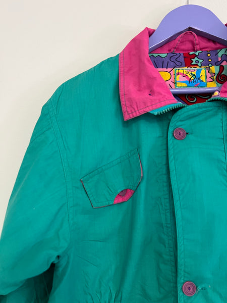 Turquoise wind breaker - Size XS