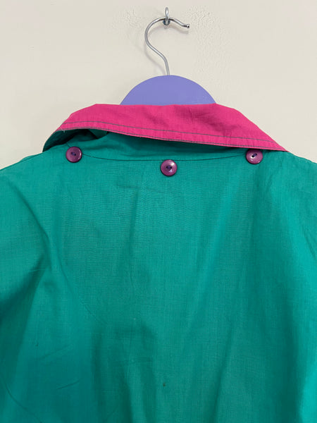 Turquoise wind breaker - Size XS