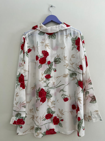 Sheer rose blouse - Size 44