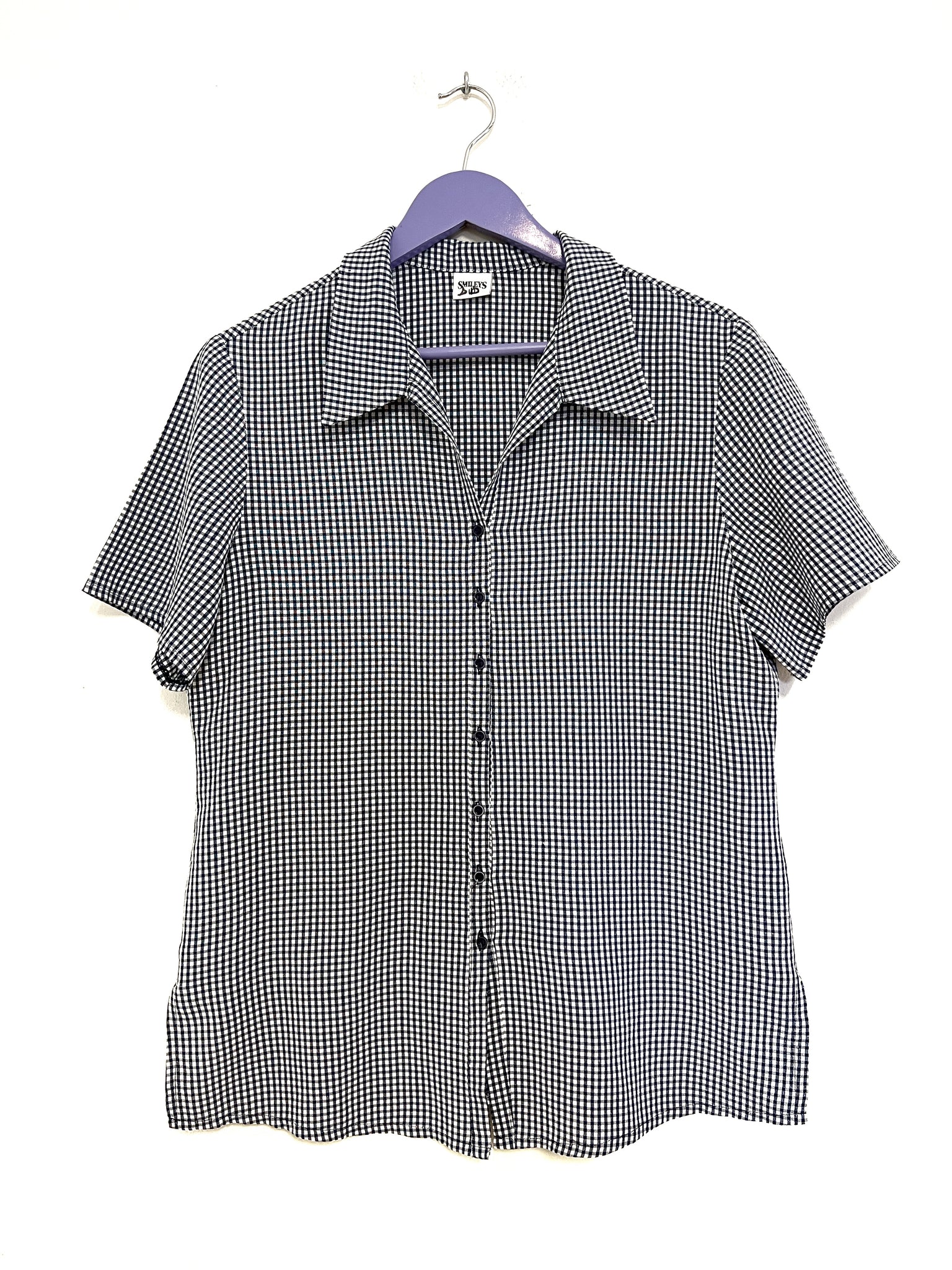 Navy gingham shirt - Size 10