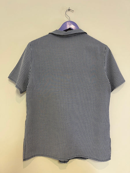 Navy gingham shirt - Size 10