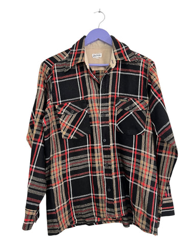 Black check shirt - Size Medium