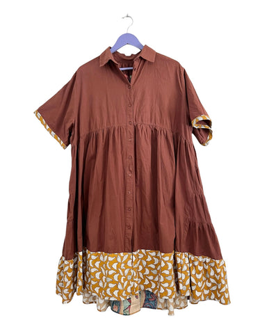 SO®️ Chocolate button dress - Size XXL