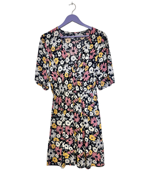 Dark navy floral dress - Size Medium