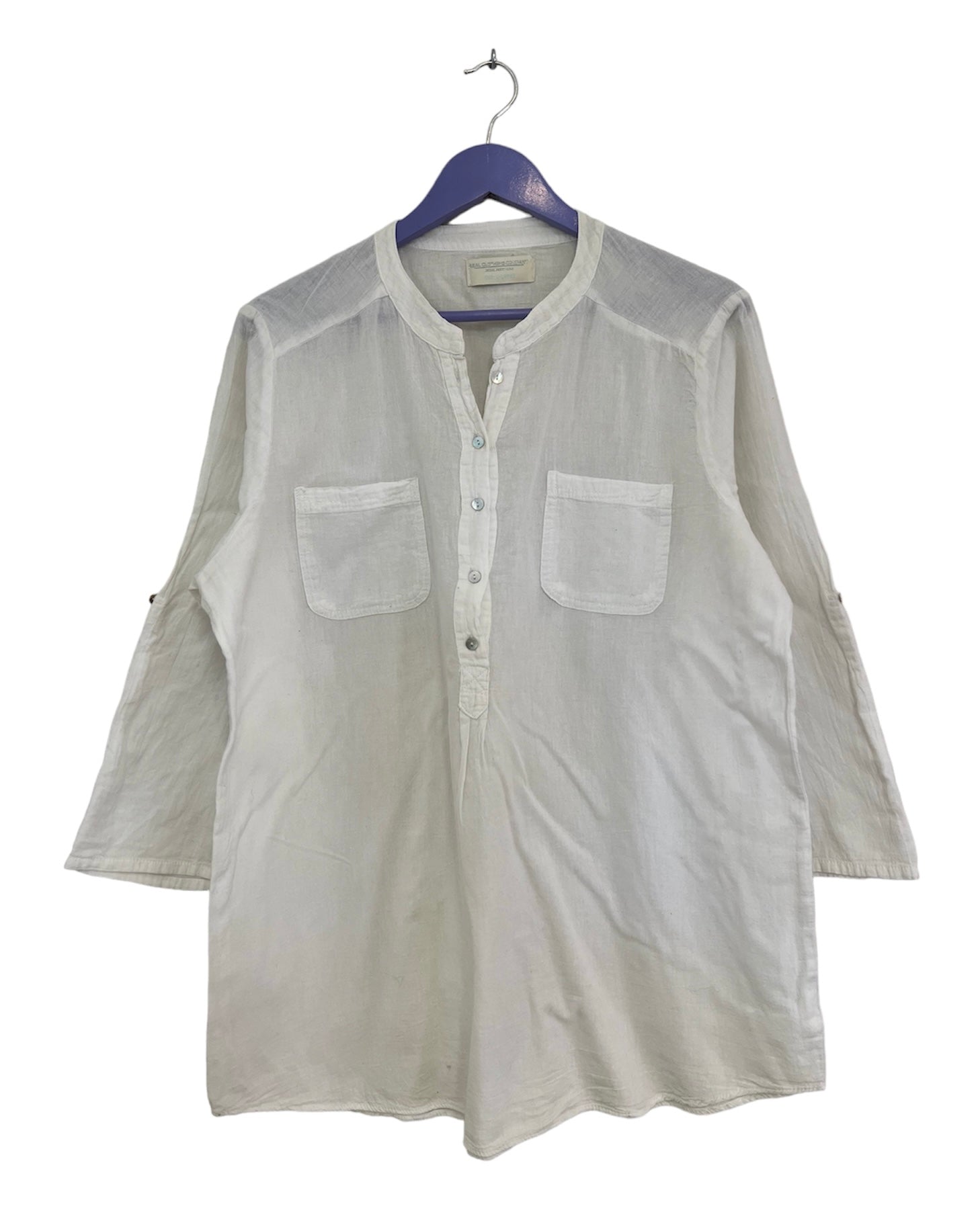 White cotton shirt - Size