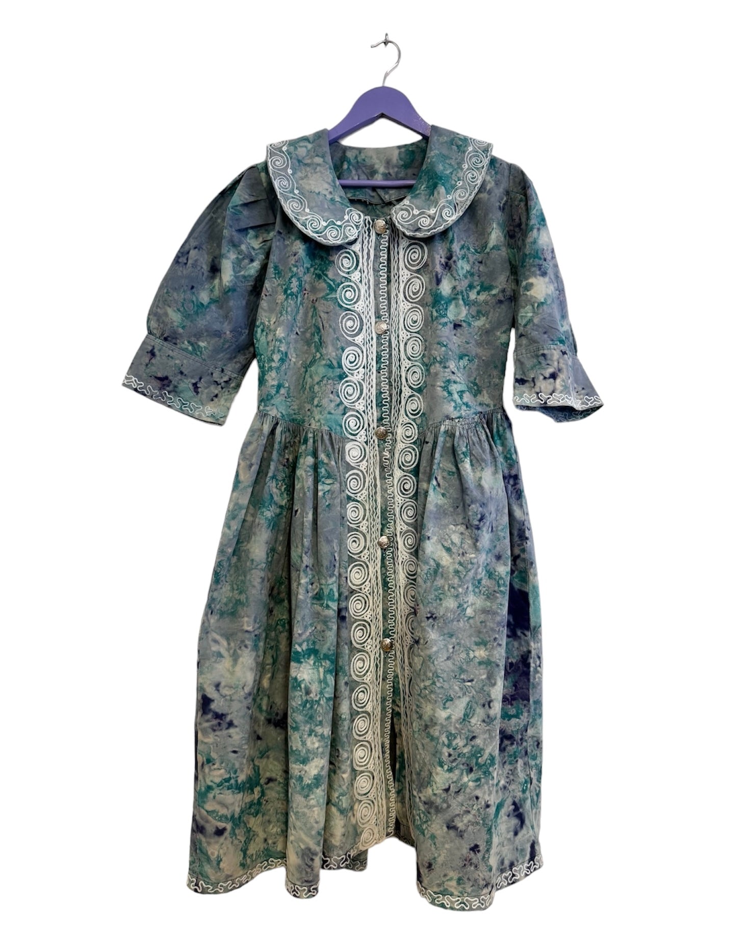 Peacock button dress - Size 32