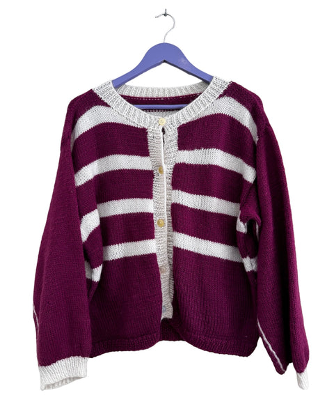 Purple button knit - Size XXL