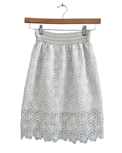 Cream lace skirt - Size XS