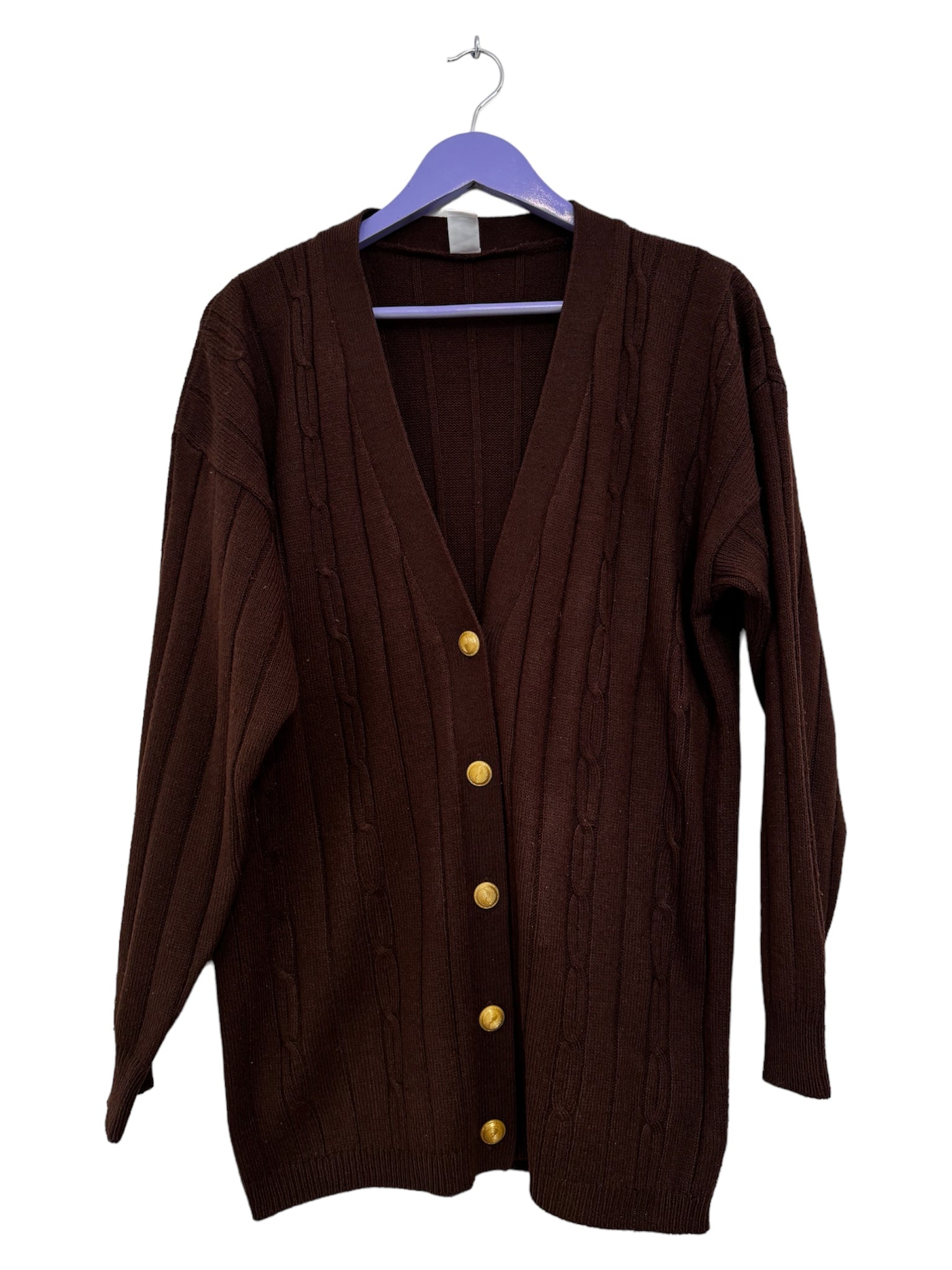 Chocolate cardigan - Size Large