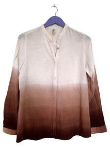 Ombré brown blouse - Size Medium