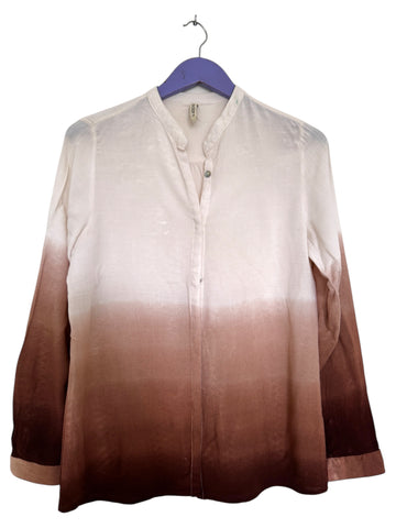 Ombré brown blouse - Size Medium