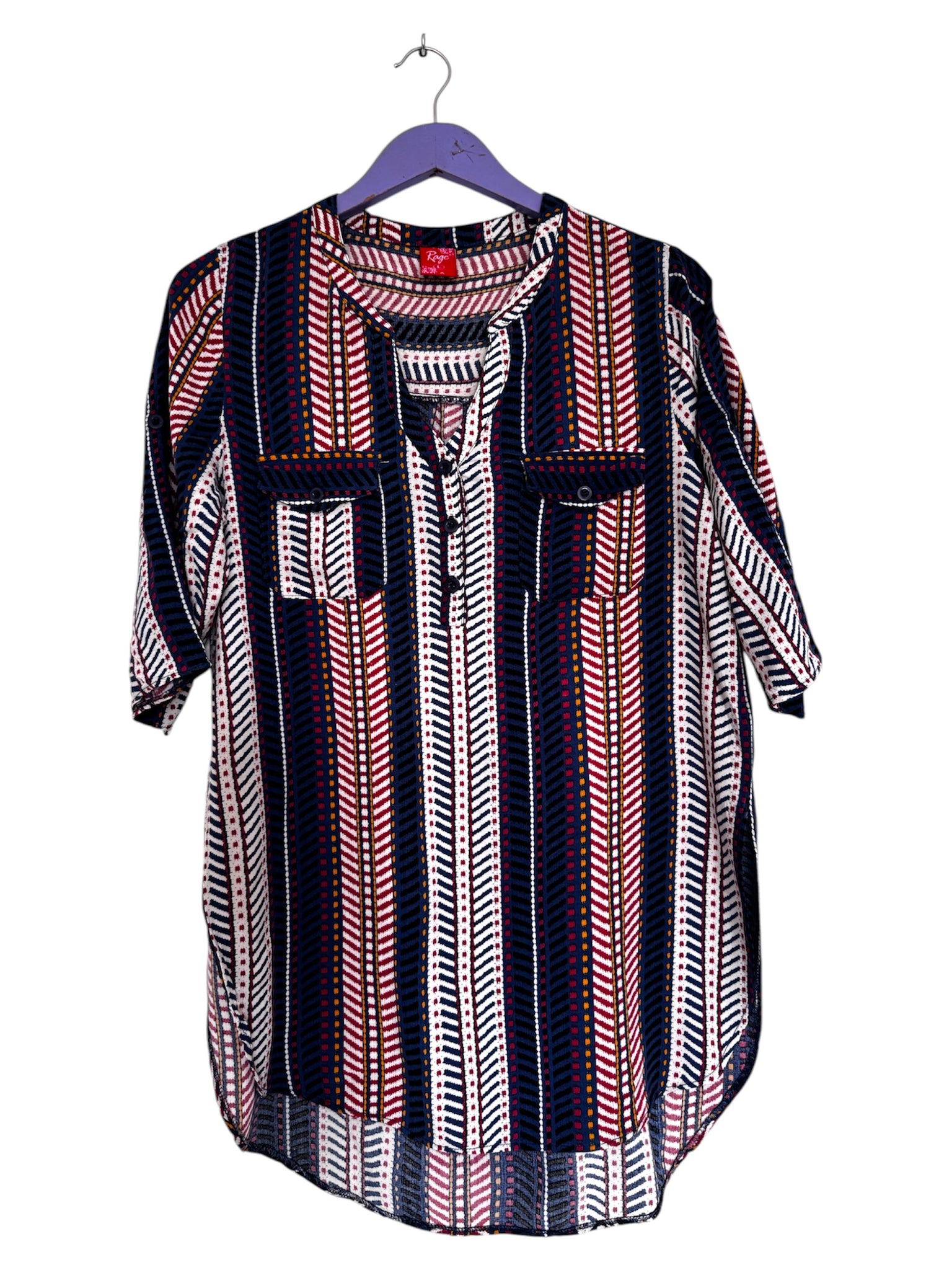 Patterned viscose top - Size Large