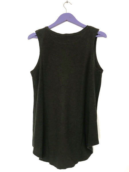 Dark olive top - Size Large